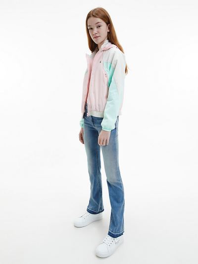 Calvin Klein Ruhák HU479953 | Calvin Klein Material Mix Colour Block Lány Dzseki Rózsaszín